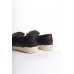 LAYLA Bağcıksız Ortopedik Rahat Taban Çiçek Desenli Babet Ayakkabı KT Siyah