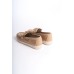LIZY Bağcıksız Ortopedik Rahat Taban Çiçek Desenli Babet Ayakkabı KT Ten
