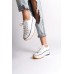 PARIS Bağcıklı Ortopedik Taban Kadın Sneaker Ayakkabı BT Beyaz