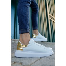 CH259 - ABT Specchio Erkek Ayakkabı BEYAZ/ALTIN