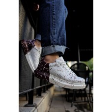 CH254 - CBT Pittura Erkek Ayakkabı 517 KIRMIZI / SIYAH / KOYU MOR SPLUSH