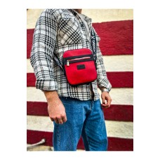 CH102 - Stealht Kare Erkek Çanta SIYAH - KIRMIZI CH102 - Stealht Kare Erkek Çanta SIYAH - KIRMIZI