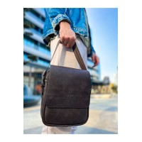 CNT009 - Cilt Deri Erkek Yan Omuz Çantası KAHVE CNT009 - Cilt Deri Erkek Yan Omuz Çantası KAHVE