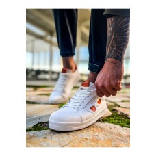 CH151 - GBT Glasses Erkek Ayakkabı BEYAZ - TURUNCU