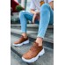 CH089 CBT Low Top Lace Up Erkek Ayakkabı TABA