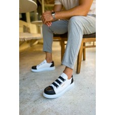 CH251 - GBT Mirror Furry Erkek Ayakkabı BEYAZ/SIYAH