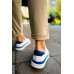 CH979 - Santoni GBT Spor Erkek Ayakkabı BEYAZ/MAVI CH979 - Santoni GBT Spor Erkek Ayakkabı BEYAZ/MAVI
