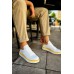 CH979 - Santoni GBT Spor Erkek Ayakkabı BEYAZ/SARI CH979 - Santoni GBT Spor Erkek Ayakkabı BEYAZ/SARI