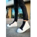 CH167 GBT Blazer Erkek Bot BEYAZ/SIYAH