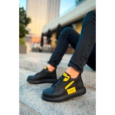 CH131 - GST Frogner Erkek Bot SIYAH - SARI