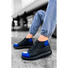 CH267 - GST Roma Mirror Erkek Bot SIYAH/SAX MAVI