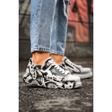 CH254 - CBT Pittura Erkek Ayakkabı 533 SIYAH / BEYAZ KARARTMA