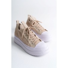 CH2601 - Triko Erkek Ayakkabı BEJ