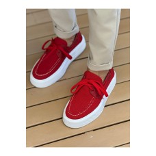 CH2602 - Triko Erkek Ayakkabı KIRMIZI