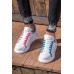 CH254 CBT Pittura Erkek Ayakkabı 420 MAVI-PEMBE ISLEME