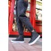 CH029 CBT Vulcanized Lace Up Erkek Bot SIYAH
