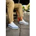 CH979 Santoni GBT Spor Erkek Ayakkabı BEYAZ/MAVI