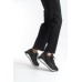 ALYA Bağcıklı Ortopedik Taban Taşlı Kadın Sneaker Spor Ayakkabı CBT - Siyah