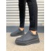JY007 Alba Bağcıksız Cilt Erkek Günlük Sneaker Ayakkabı CST Siyah