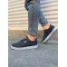 JY0118 REX Bağcıklı Keten Kumaş Erkek Günlük Sneaker Ayakkabı KGT - Füme