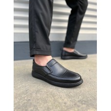 JY0410 Classique Bağcıksız Cilt Erkek Günlük Klasik Ayakkabı CST - Siyah
