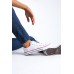 JY0422 Luke Bağcıklı Keten Kumaş Erkek Günlük Sneaker Ayakkabı KBT - Beyaz