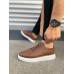 JY0535 Prime Bağcıklı Cilt Erkek Günlük Sneaker Ayakkabı CBT - Taba