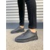 JY0535 Prime Bağcıklı Cilt Erkek Günlük Sneaker Ayakkabı CST - Siyah