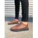JY0535 Prime Bağcıklı Cilt Erkek Günlük Sneaker Ayakkabı CST - Taba