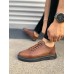 JY0535 Prime Bağcıklı Cilt Erkek Günlük Sneaker Ayakkabı CST - Taba
