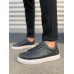 JY122 Mode Bağcıklı Cilt Erkek Günlük Sneaker Ayakkabı CBT - Siyah