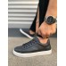 JY122 Mode Bağcıklı Cilt Erkek Günlük Sneaker Ayakkabı CBT - Siyah