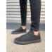 JY122 Mode Bağcıklı Süet Erkek Günlük Sneaker Ayakkabı SST - Siyah