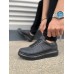 JY151 Boost Bağcıklı Cilt Erkek Günlük Sneaker Ayakkabı CST - Siyah