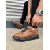 JY151 Boost Bağcıklı Cilt Erkek Günlük Sneaker Ayakkabı CST - Taba