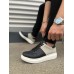 JY151 Boost Bağcıklı Cilt Süet Erkek Günlük Sneaker Ayakkabı CSBT - Siyah/Gri