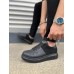 JY151 Boost Bağcıklı Cilt Süet Erkek Günlük Sneaker Ayakkabı CSST - Siyah