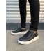 JY155 Warrior Bağcıklı ve Fermuarlı Cilt Erkek Günlük Sneaker Ayakkabı CBT - Siyah