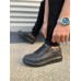 JY155 Warrior Bağcıklı ve Fermuarlı Cilt Erkek Günlük Sneaker Ayakkabı CST - Siyah