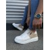 JY155 Warrior Bağcıklı ve Fermuarlı Cilt Süet Erkek Günlük Sneaker Ayakkabı CSBT - Beyaz/Krem