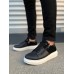 JY155 Warrior Bağcıklı ve Fermuarlı Cilt Süet Erkek Günlük Sneaker Ayakkabı CSBT - Siyah