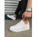 JY165 Elite Bağcıklı Cilt Erkek Günlük Sneaker Ayakkabı CBT - Beyaz