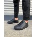 JY165 Elite Bağcıklı Cilt Erkek Günlük Sneaker Ayakkabı CST - Siyah