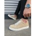 JY165 Elite Bağcıklı Süet Erkek Günlük Sneaker Ayakkabı SBT - Krem