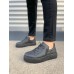 JY502 Bold Bağcıklı Cilt Erkek Günlük Sneaker Ayakkabı CST - Siyah