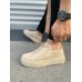 JY502 Bold Bağcıklı Süet Erkek Günlük Sneaker Ayakkabı SKT - Krem