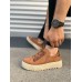 JY502 Bold Bağcıklı Süet Erkek Günlük Sneaker Ayakkabı SKT - Taba