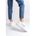 VALENCIA Bağcıksız Cırt Cırtlı Ortopedik Taban Kadın Sneaker Spor Ayakkabı CBT - Beyaz